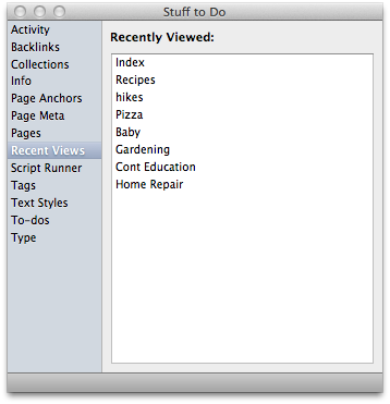 voodoopad set defaults for page